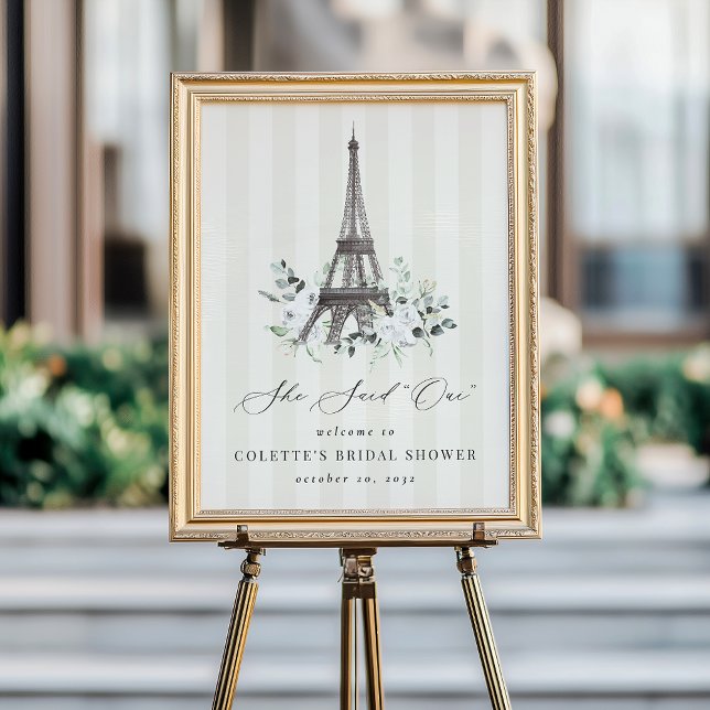 Elle A Dit Oui Paris Fête des mariées Affiche de b (Créateur téléchargé)