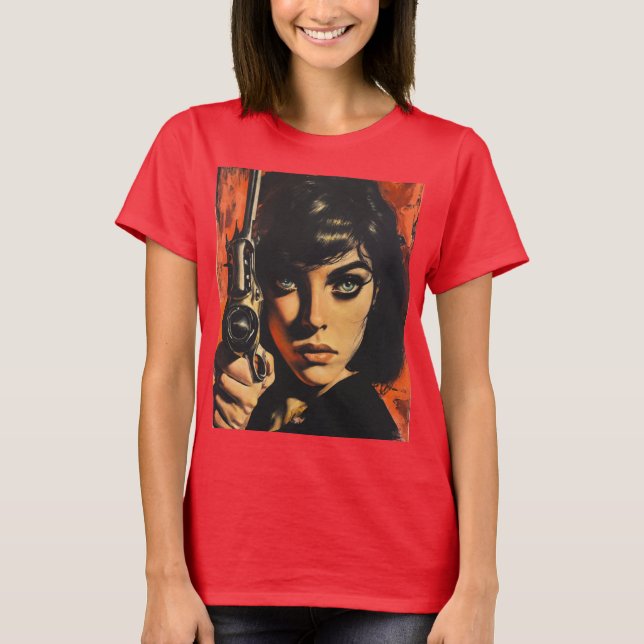 Elle a les yeux d'un T-shirt revolver (Devant)