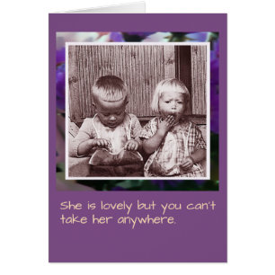 Elle est adorable frère et soeur carte d'anniversa