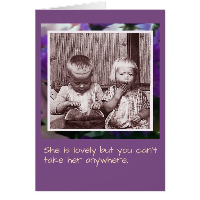Elle est adorable frère et soeur carte d'anniversa (Devant)