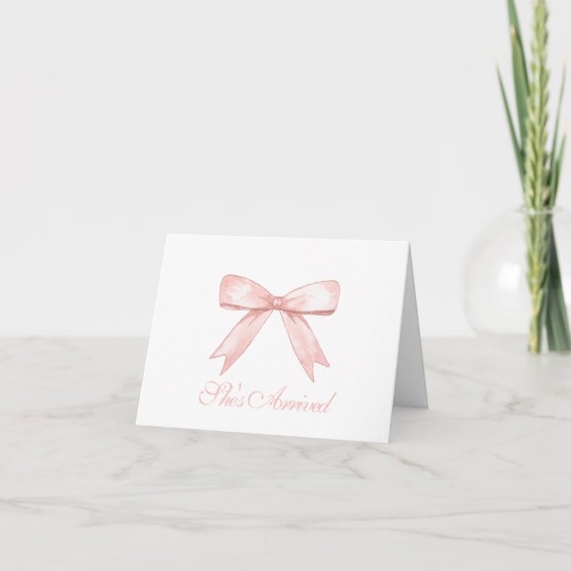Elle est arrivée, Merci Cartes, Baby shower (Devant)