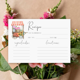 Elle est fraîche hors du marché - Recette carte