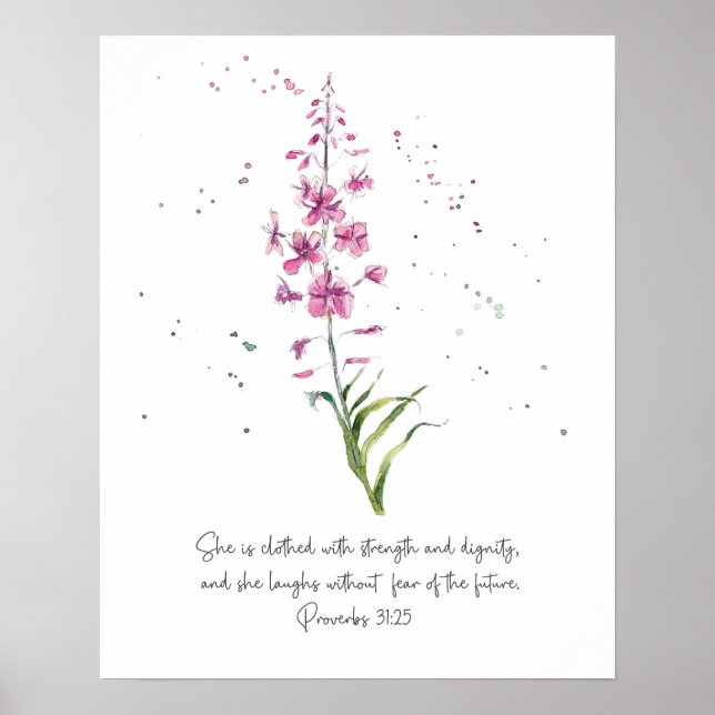 Elle est habillée d'une affiche murale (Devant)