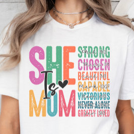 Elle est maman, Christian Verses T-shirt de la fêt
