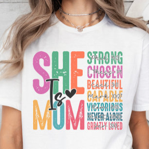 Elle est maman, Christian Verses T-shirt de la fêt