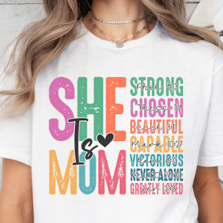 Elle est maman, Christian Verses T-shirt de la fêt
