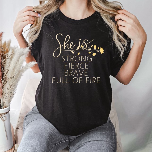 Elle Est Pleine De T-Shirt De Feu, L'Inspiration D (Créateur téléchargé)