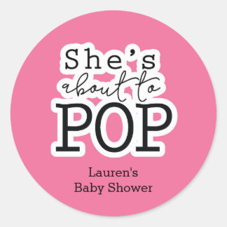 Elle est sur le point d'acheter un Sticker Baby sh