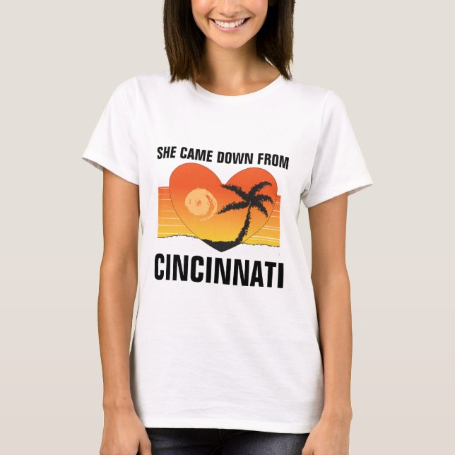 ELLE EST VENUE DE CINCINNATI, T-shirts FLORIDA (Devant)