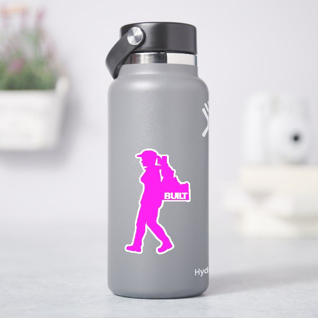 Elle fait du Backpacking Idaho Autocollant vinyle (HydroFlask)