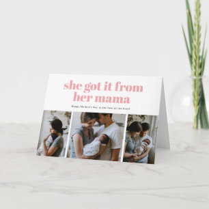 Elle l'a obtenue de sa carte de fête des mères pho