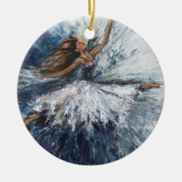 "Elle saute" Ornement d'Art