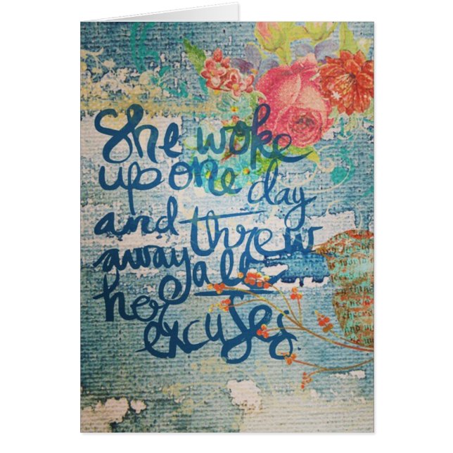 Elle S'Est Réveillée Un Jour Plus D'Excuses Collag (Devant)