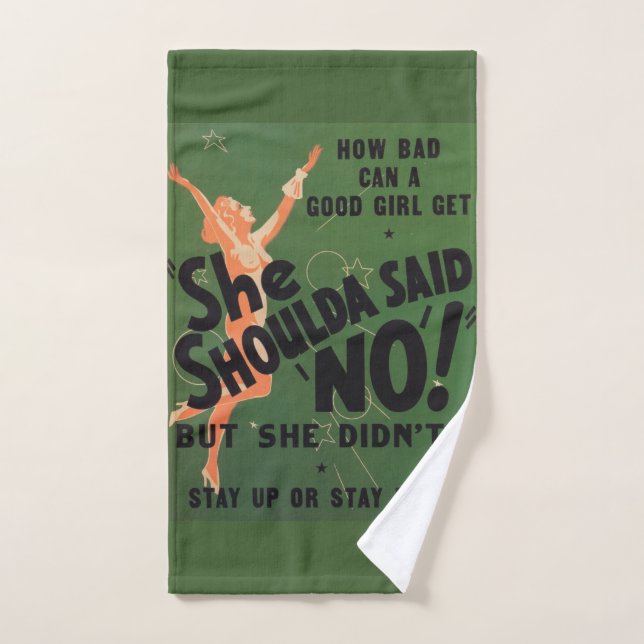 Elle Shoulda n'a dit aucune affiche de film (Serviette à main)