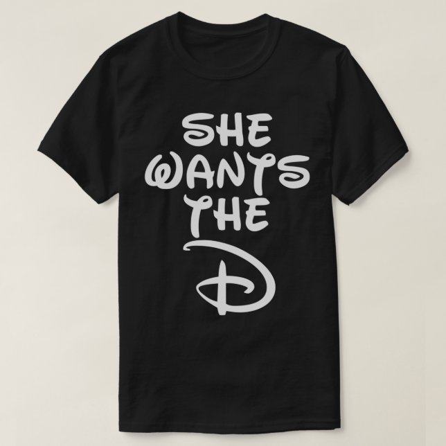 Elle Veut Le T-Shirt Classique D Blanc (Design devant)