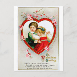 Ellen H. Clapsaddle: Geheimnis in meinem Herzen Postkarte