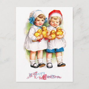 Ellen H. Clapsaddle: Kinder mit Entlein Postkarte