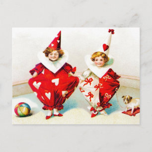 Ellen H. Clapsaddle Pierrot Children Postkarte