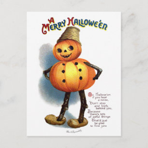 Ellen H. Clapsaddle: Pumpkin Boy Postkarte