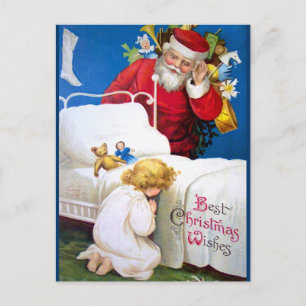 Ellen H. Clapsaddle: Santa anhören Feiertagspostkarte