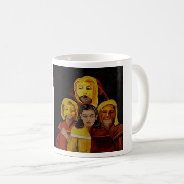 Ellen Kunst - spanische Pantomimenspieler Kaffeetasse (VorderseiteRechts)