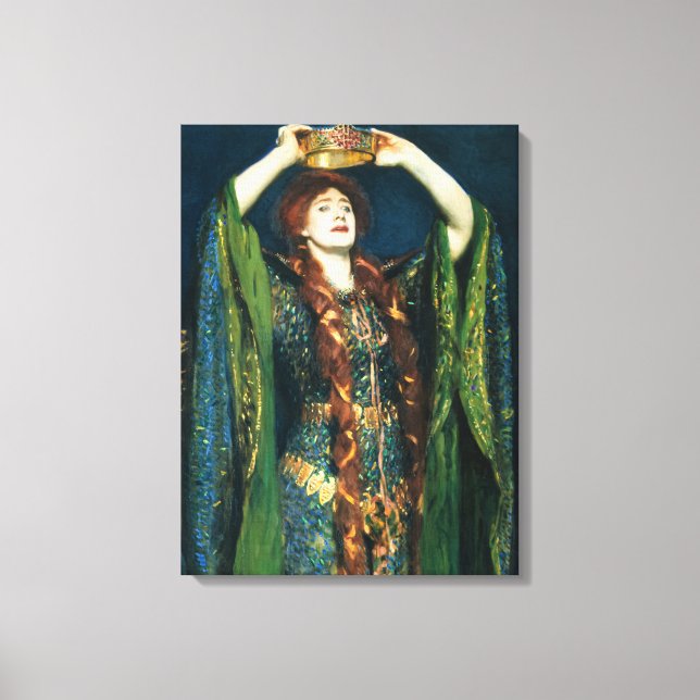 Ellen Terry as Lady Macbeth von John Singer Sargen Leinwanddruck (Vorderseite)