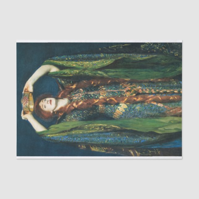 Ellen Terry as Lady Macbeth von John Singer Sargen Seidenpapier (Vorderseite)