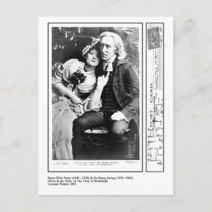 Ellen Terry & Henry Irving in The Vicar of Wakefie Postkarte