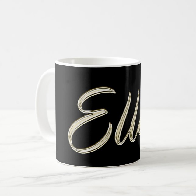 Ellen white gold Handwriting Tasse Café (Devant gauche)