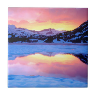 Ellery Lake bei Sonnenuntergang Fliese