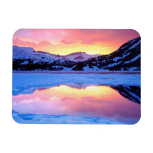 Ellery Lake bei Sonnenuntergang Magnet
