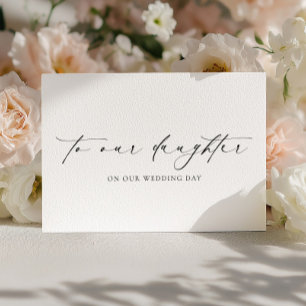 Ellesmere an unsere Tochter zum Hochzeitstag Karte
