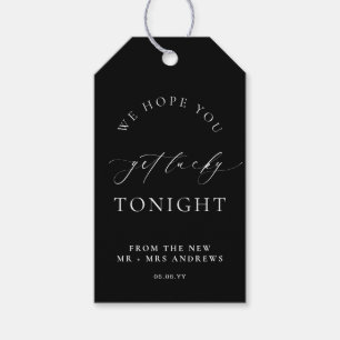 Ellesmere Black Get Lucky Tonight Lottery Wedding Geschenkanhänger