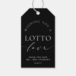Ellesmere Black wünscht Ihnen eine Lotto-Liebe Hoc Geschenkanhänger