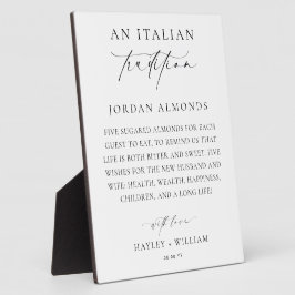 Ellesmere Eine italienische Tradition Sugared Mand Fotoplatte