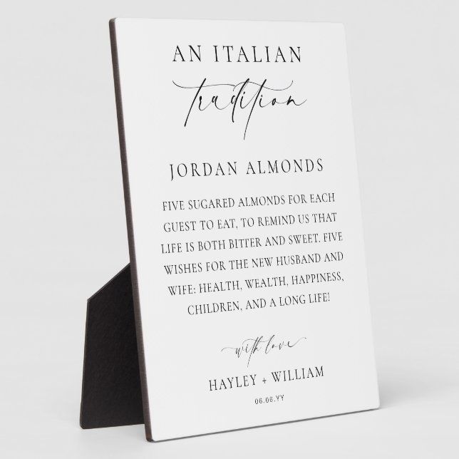 Ellesmere Eine italienische Tradition Sugared Mand Fotoplatte (Seite)