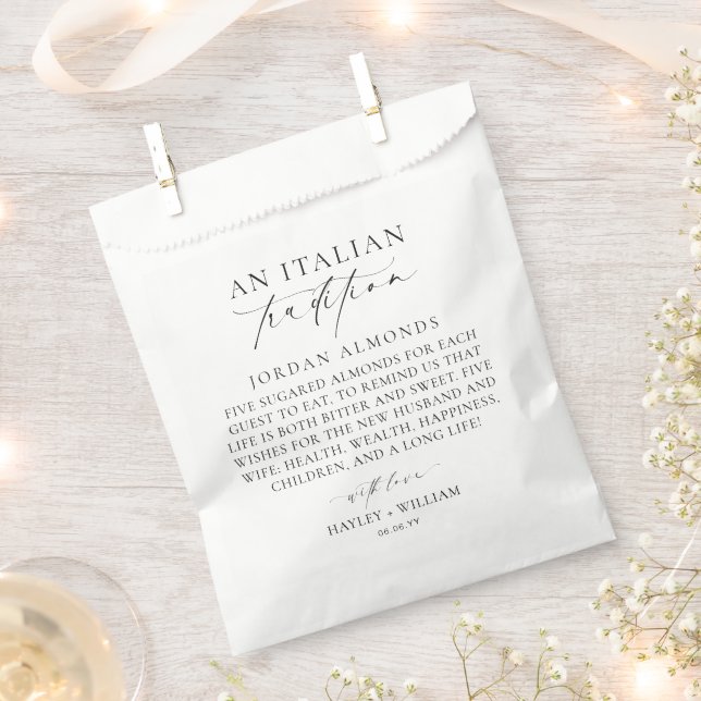 Ellesmere Eine italienische Tradition Sugared Mand Geschenktütchen (Ausgeschnitten)