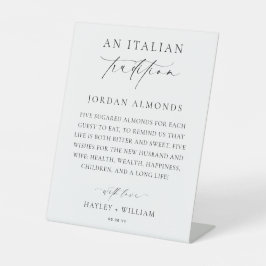 Ellesmere Eine italienische Tradition Sugared Mand Sockelschild