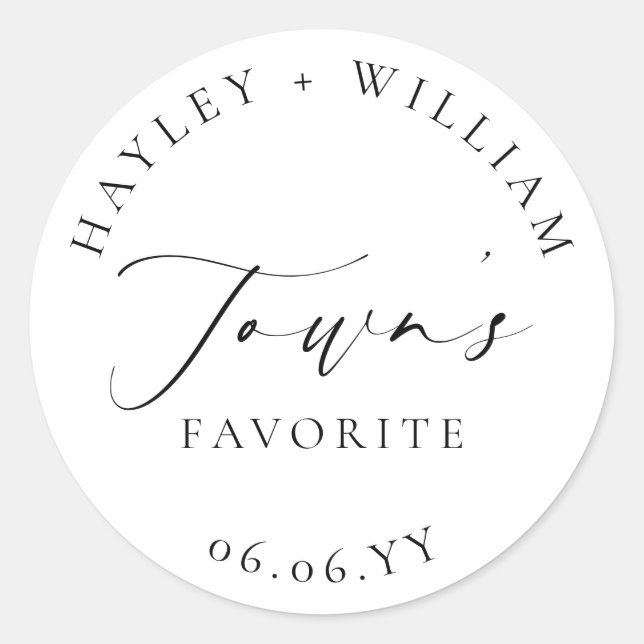 Ellesmere Favorite Fevor Classic Round Sticker (Vorderseite)