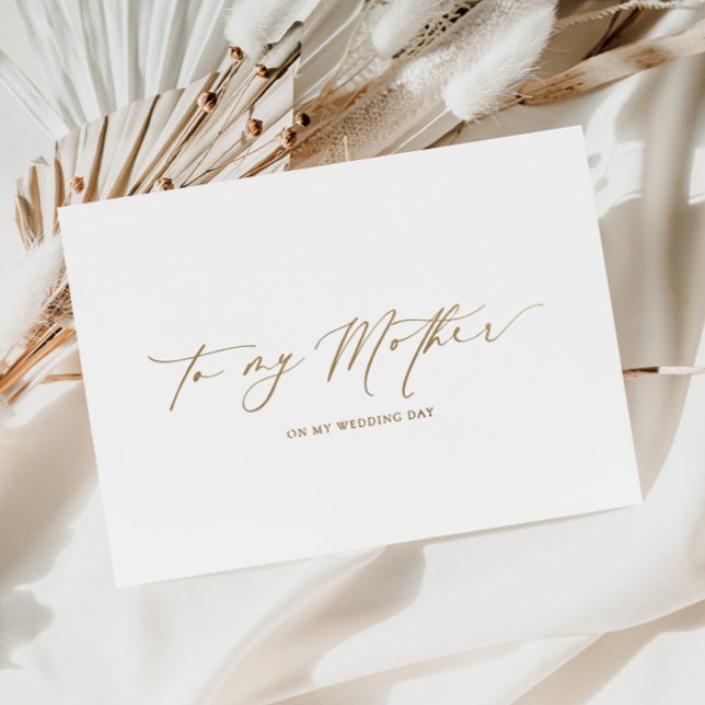 Ellesmere für meine Mutterhochzeit Folienkarte (To My Mother Wedding Day Ellesmere)