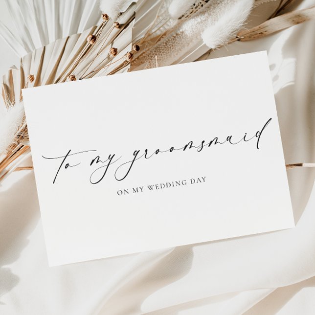 Ellesmere für meinen Groomsmaid-Hochzeitstag Karte (Von Creator hochgeladen)
