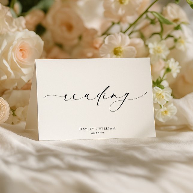 Ellesmere Hochzeitslesebuch Dankeskarte (Von Creator hochgeladen)