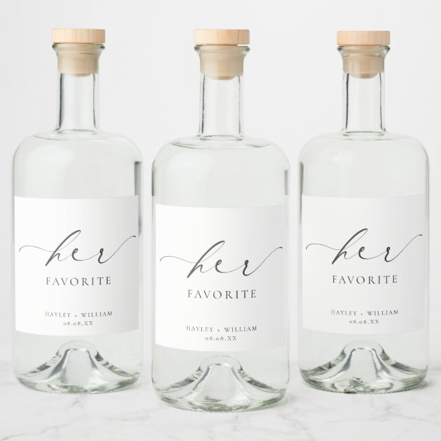 Ellesmere Ihr Lieblingsfavorit Alkoholflaschenetikett (Flaschen)