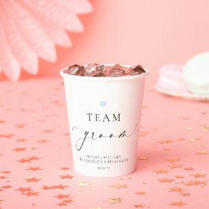 Ellesmere Minimalist Team Groom Pappbecher