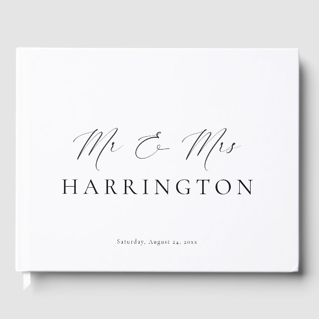Ellesmere Mr. & Mrs. Wedding Gästebuch (Vorderseite)