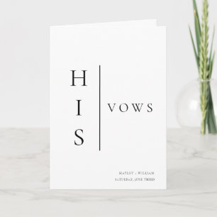 Ellesmere Seine Vows Wedding Card Karte