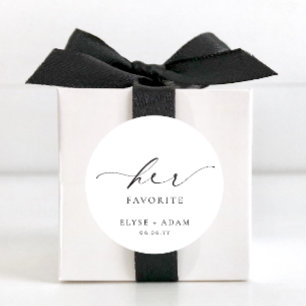 Ellesmere Son Favori Autocollant Rond Classique