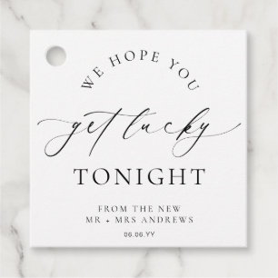Ellesmere We Hope You Get Lucky Lotto Wedding Geschenkanhänger