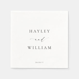 Ellesmere Wedding Names Serviette