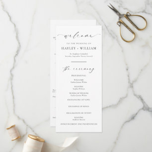 Ellesmere Wedding Zeremony Program Programm